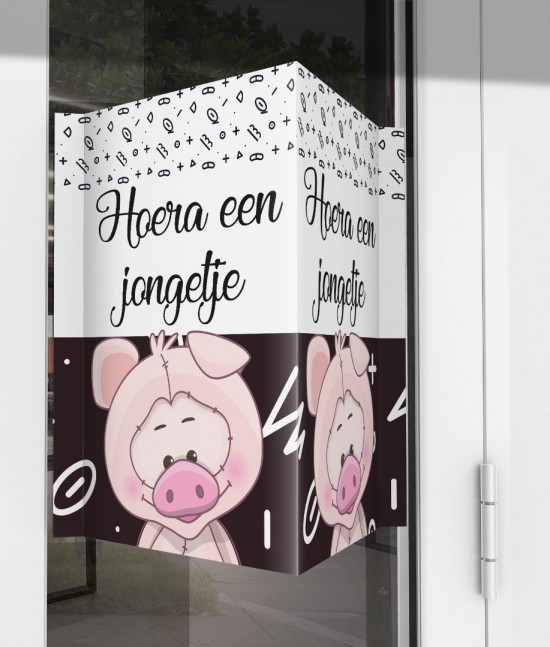 Geboorte raambord biggetje