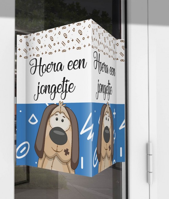 Geboorte raambord hondje