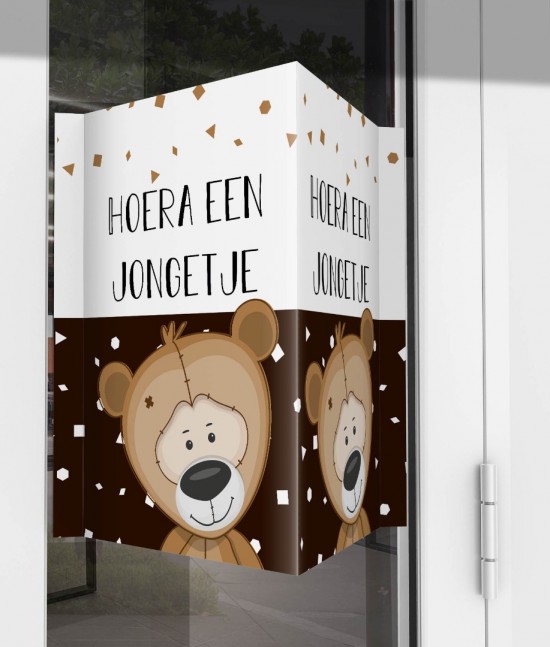 Geboorte raambord teddybeer v2