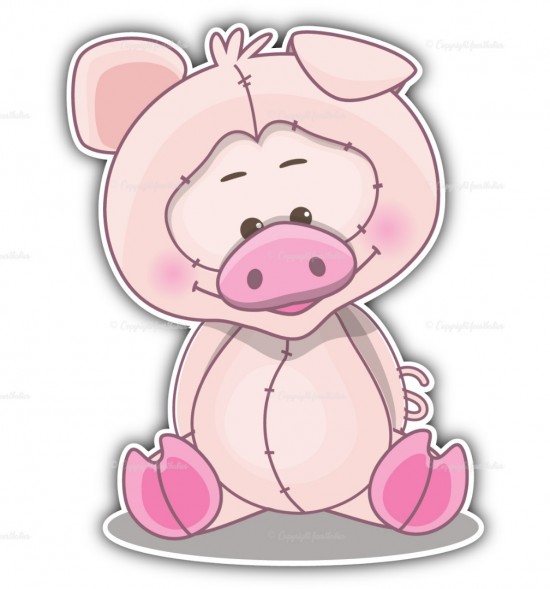 Geboortebord biggetje