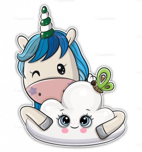 Geboortebord eenhoorn jongetje