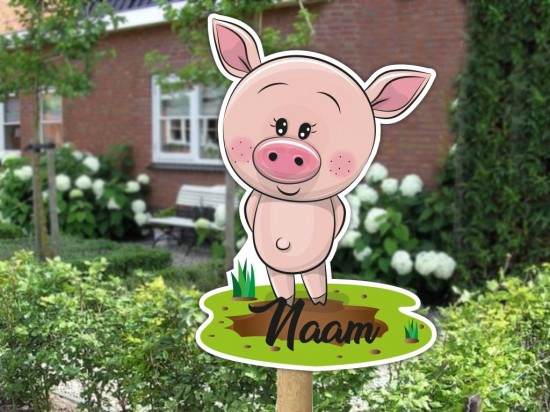 Geboortebord varken