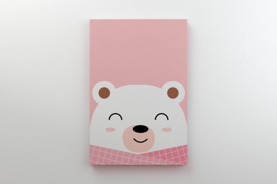 Ijsbeer sjaal canvas