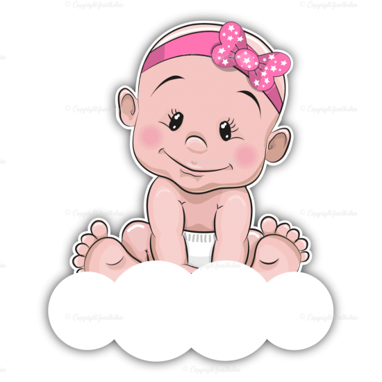 Kale baby meisje haarbandtekengebied 1 kopie