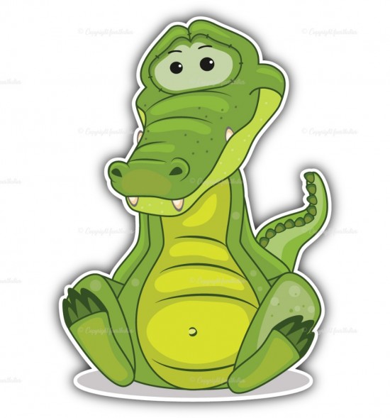 Geboortebord krokodil