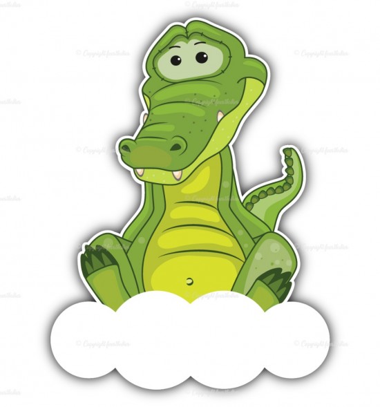 Geboortebord Krokodil