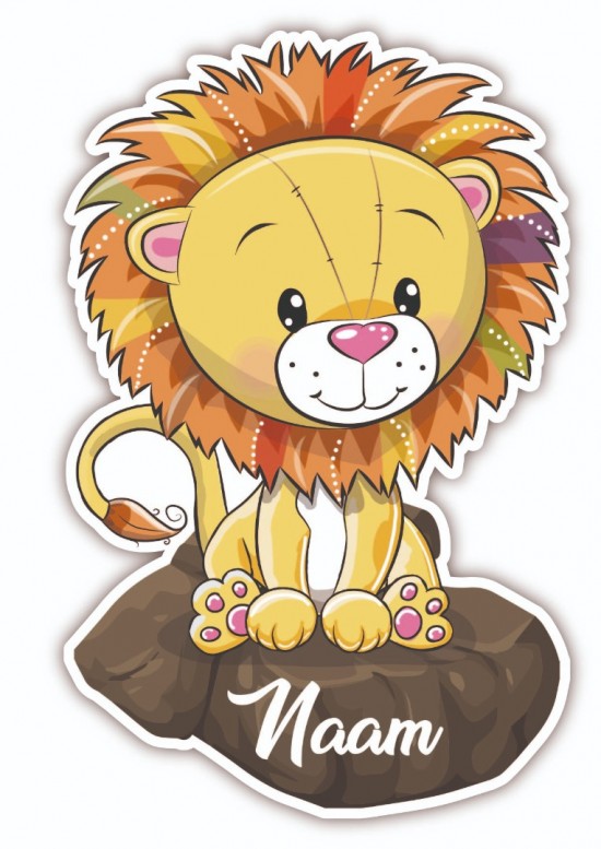 Leeuw op bloktekengebied 1