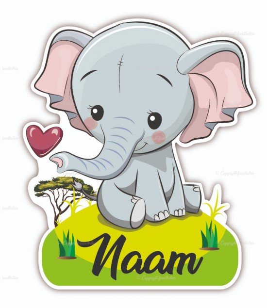 geboortebord olifant