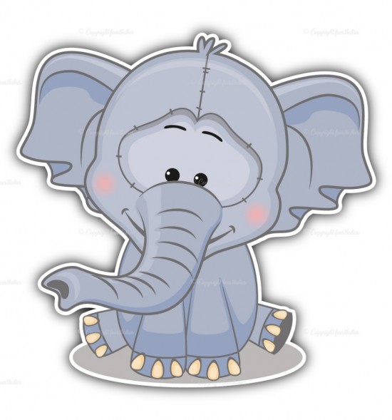 Geboortebord olifantje