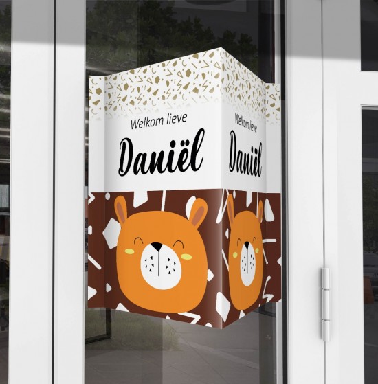 Oranje beer raambord