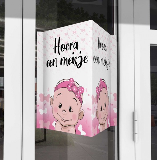 Raambord kale baby voor meisje haarband v2
