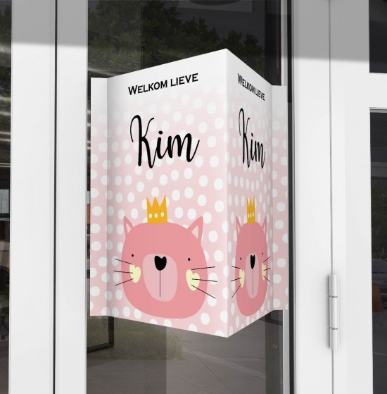 Signmockuppoes met kroon