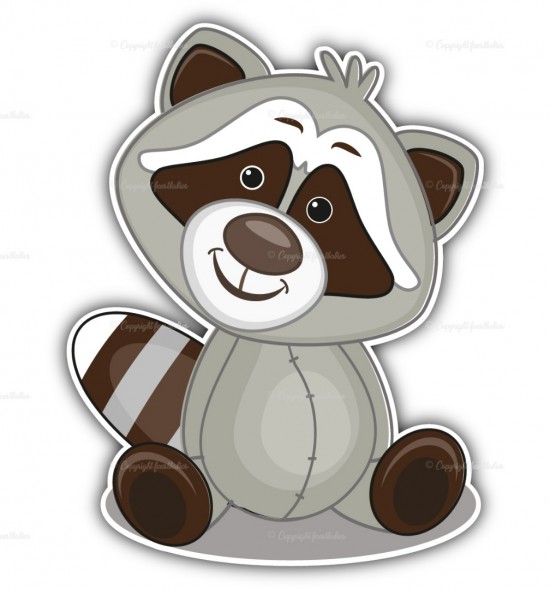 Geboortebord wasbeertje